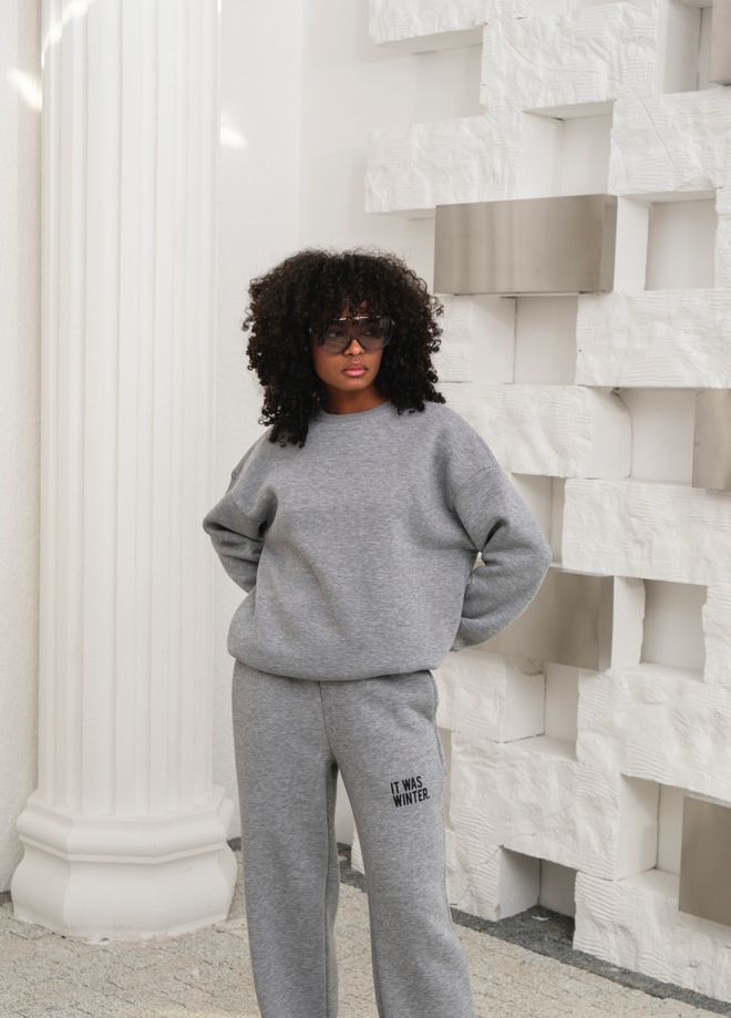 Tuta Oversize streetwear grigia