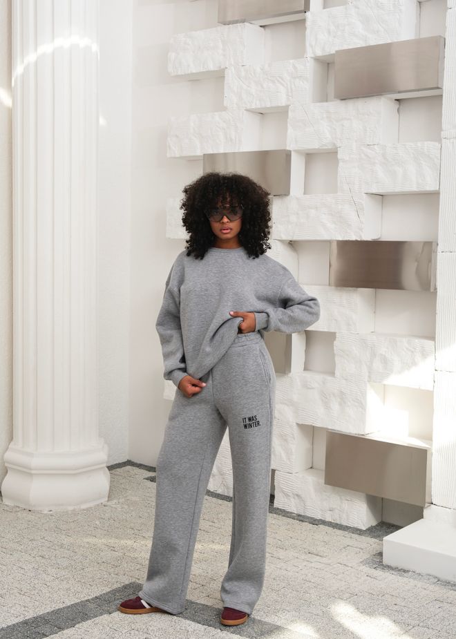 Tuta Oversize streetwear grigia