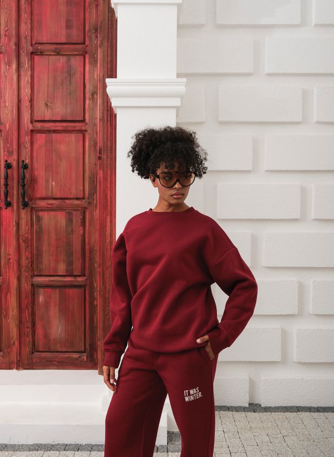 Tuta Oversize streetwear  Bordeaux