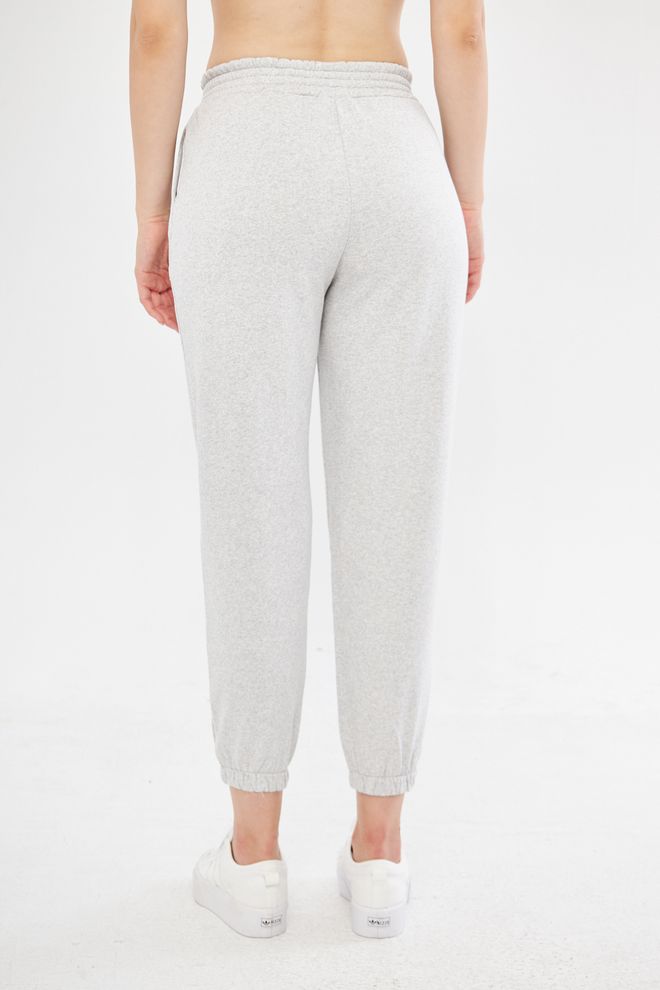 Joggers in Felpa Leggera Grigio Mélange - Comfort Essenziale