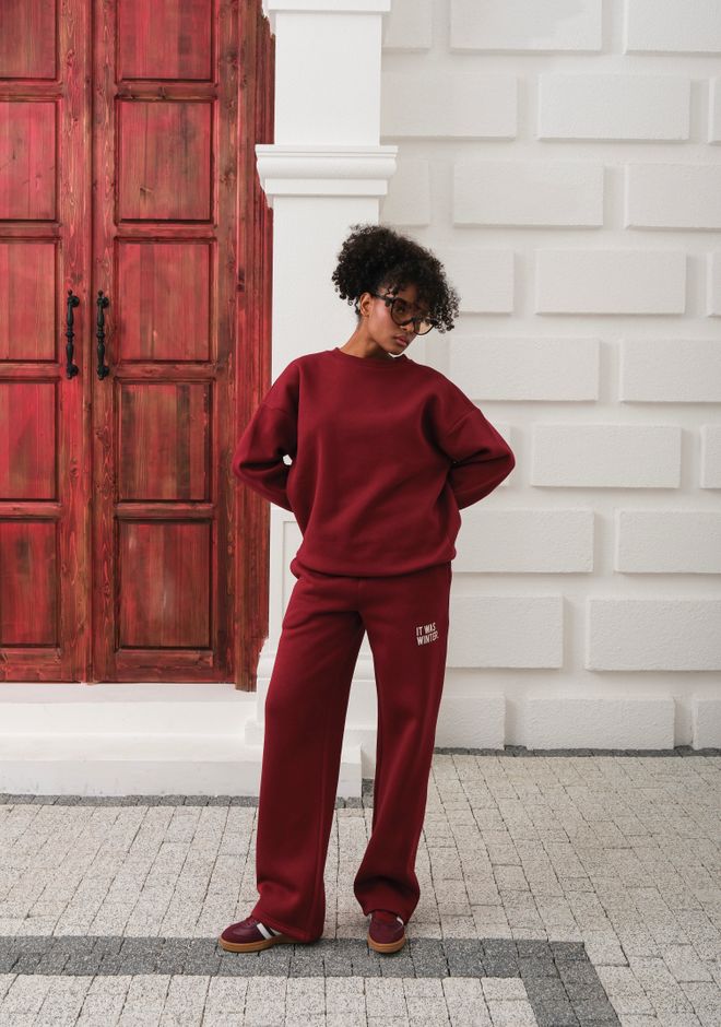 Tuta Oversize streetwear  Bordeaux