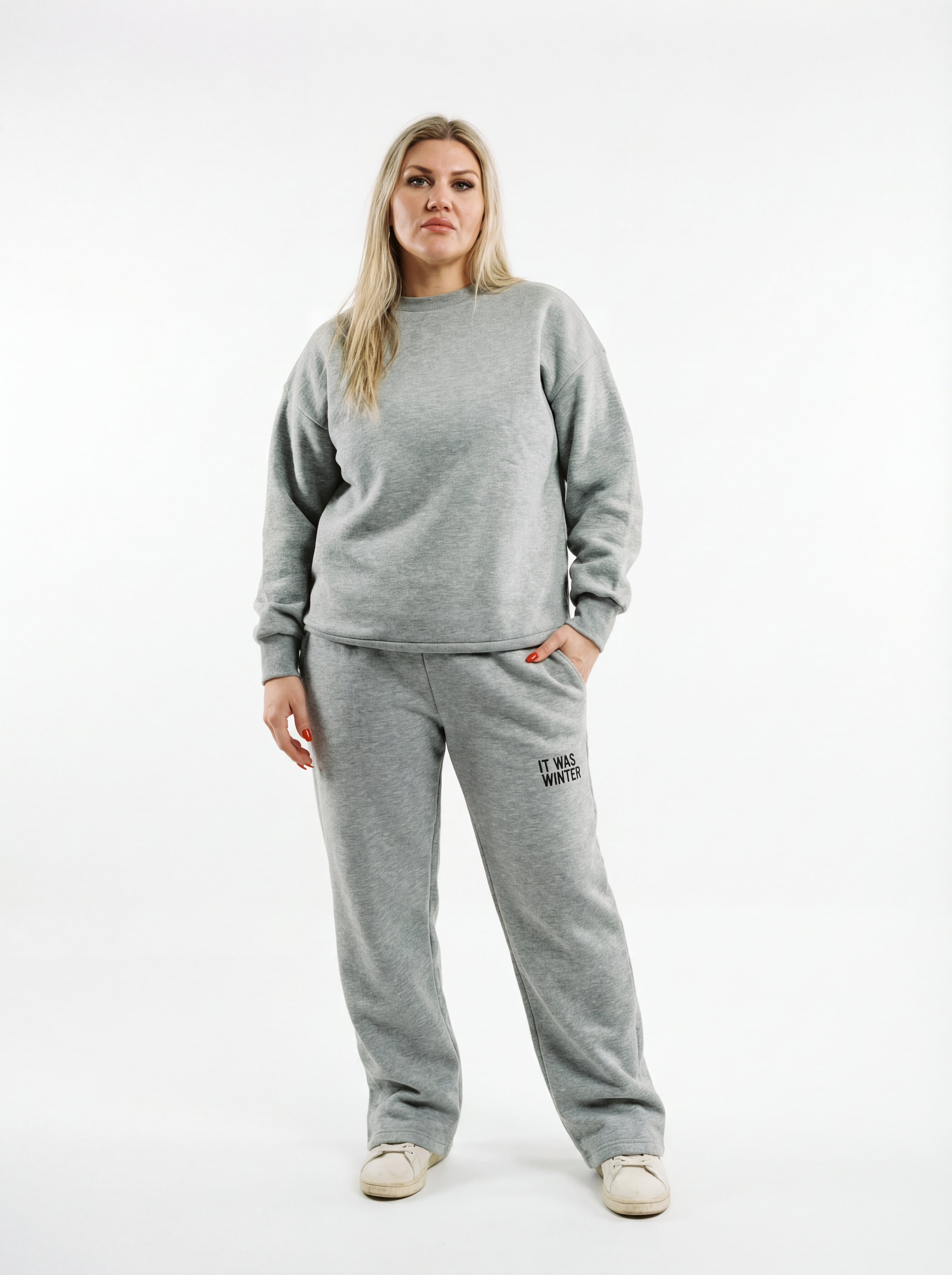 Tuta Oversize streetwear grigia