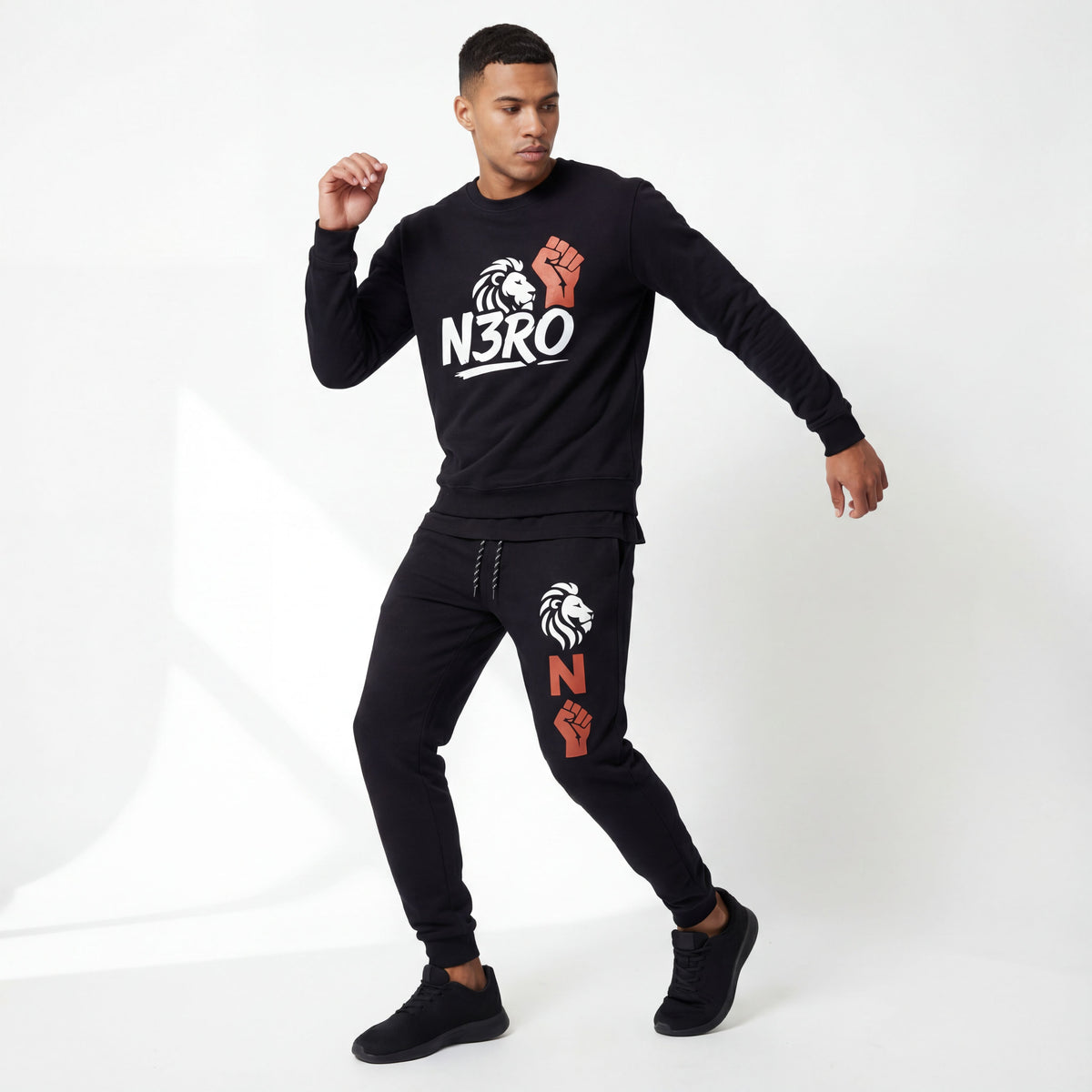 Tuta The Ascent – Collezione 2026 N3RO | Streetwear Unisex Nero Premium