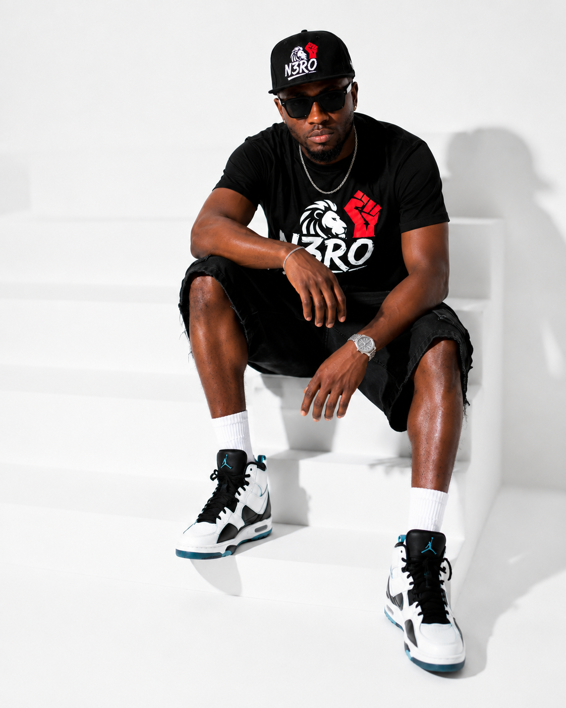 T-shirt Nera Unisex N3RO – Lion Power