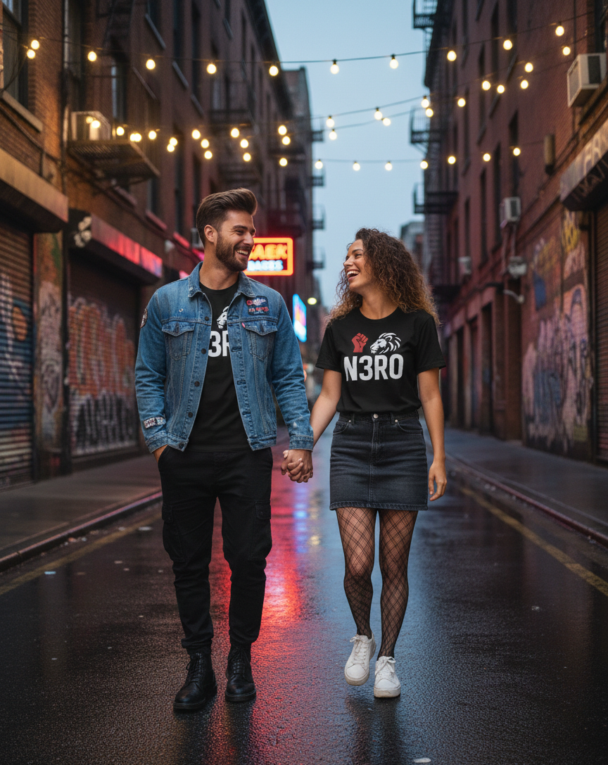 T-shirt Nera Unisex N3RO – Street Classic
