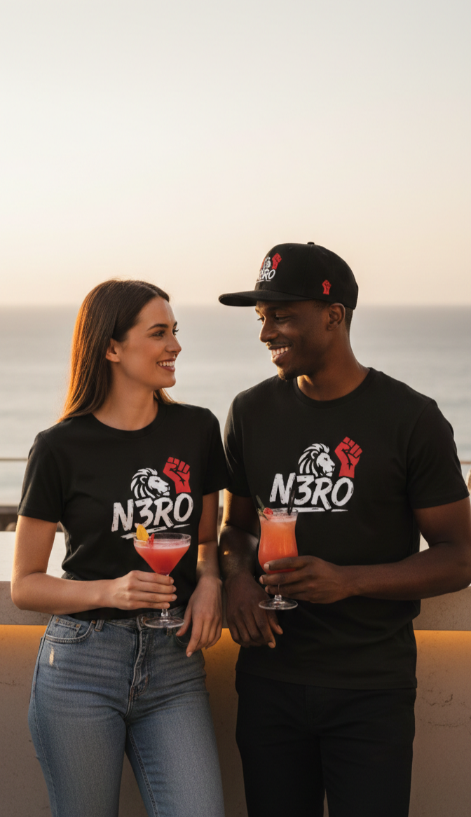 T-shirt Nera Unisex N3RO – Lion Power