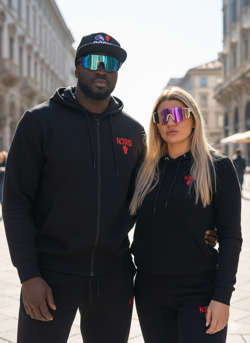 N3RO VISION X — Occhiali Urban Shield con Custodia Personalizzata