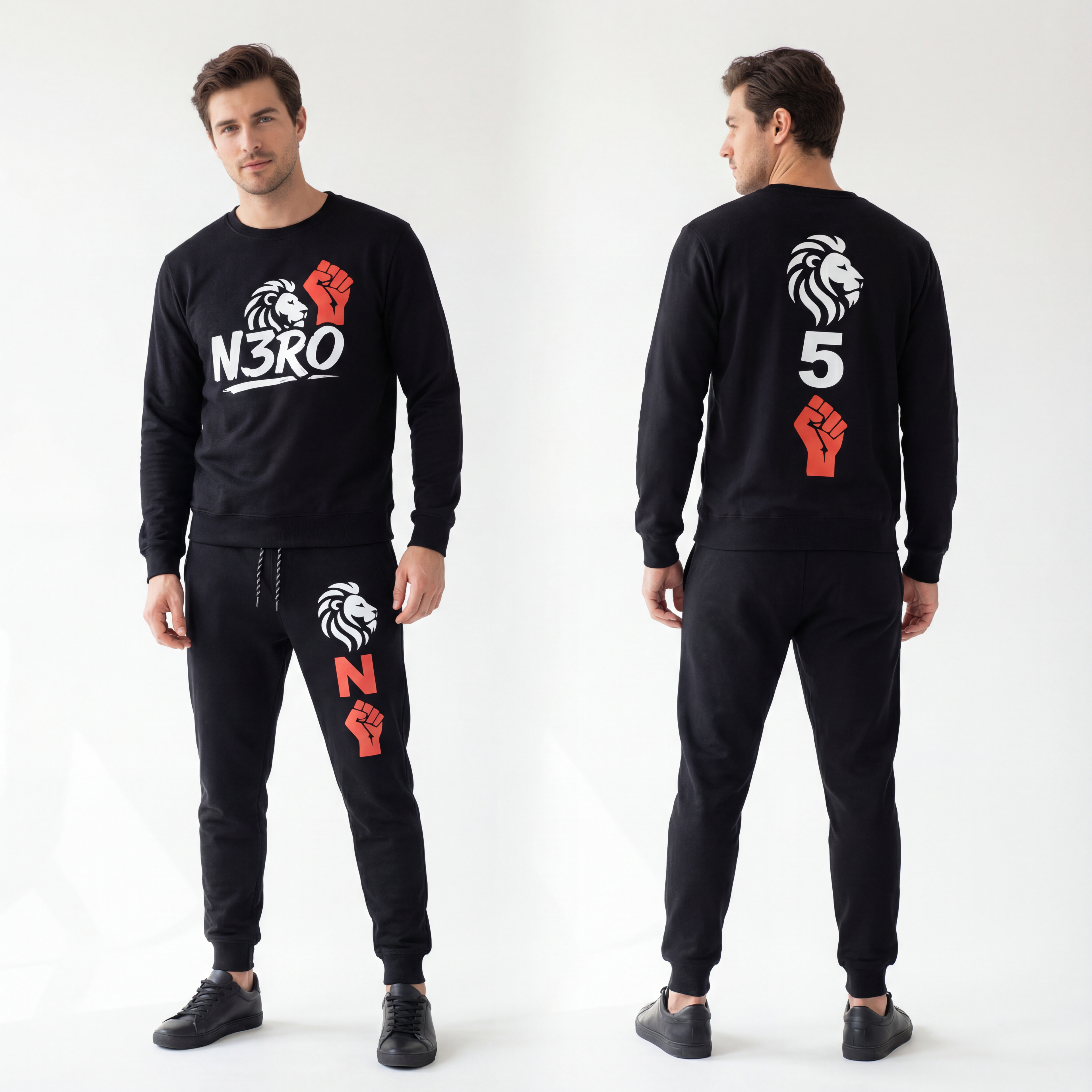 Tuta The Ascent – Collezione 2026 N3RO | Streetwear Unisex Nero Premium
