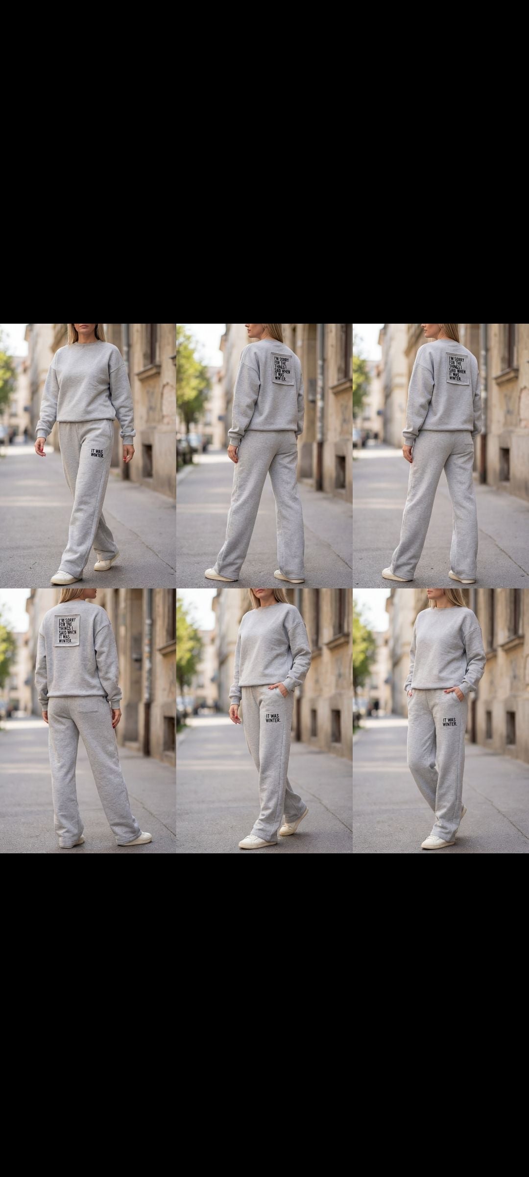 Tuta Donna Oversize Grigia