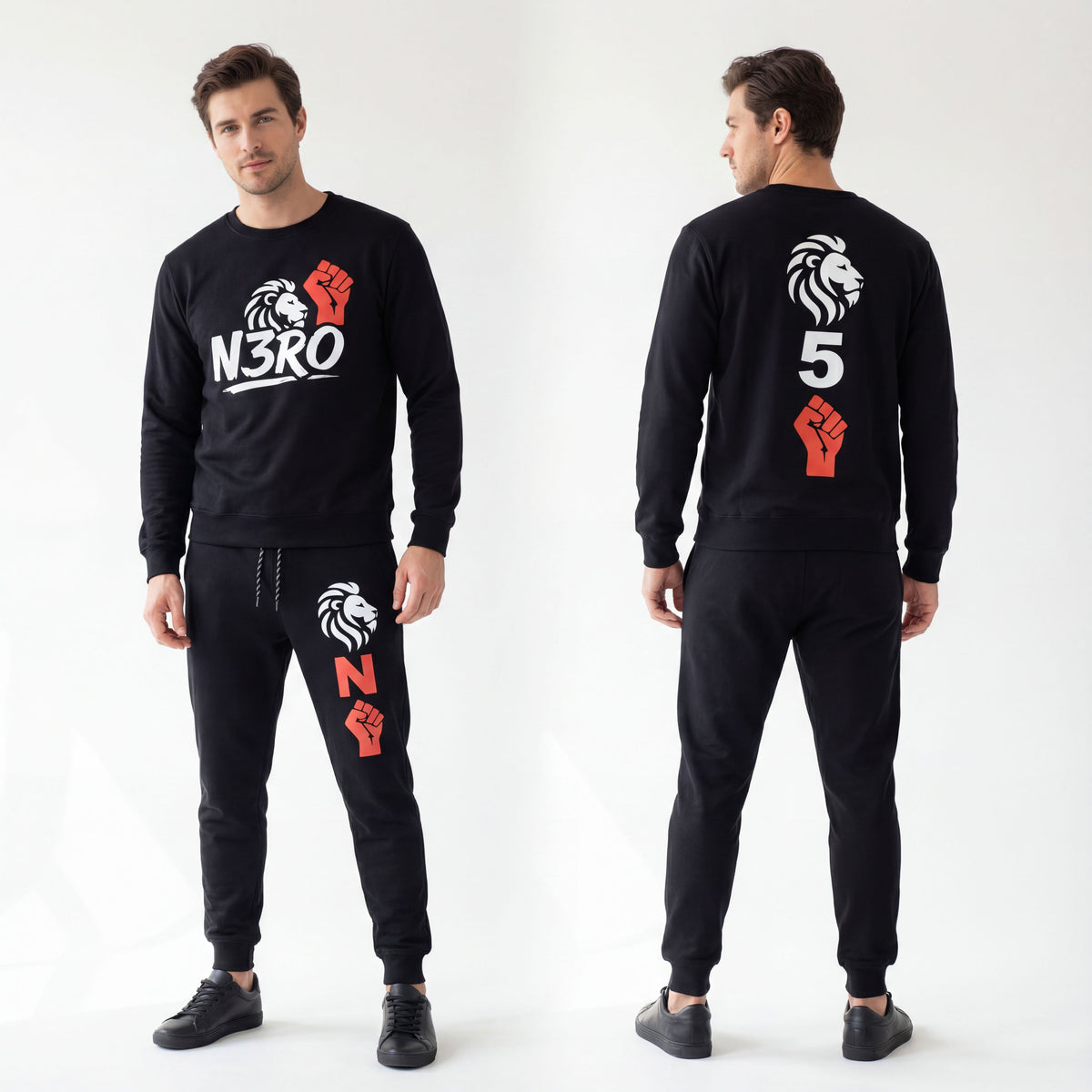 Tuta The Ascent – Collezione 2026 N3RO | Streetwear Unisex Nero Premium