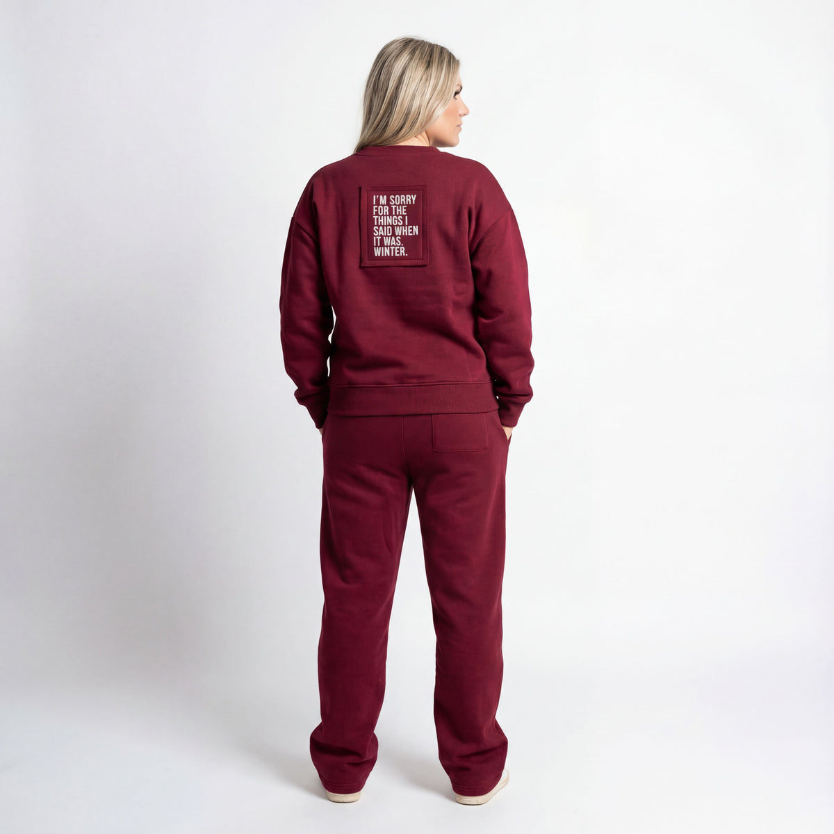 Tuta Donna Oversize Bordeaux