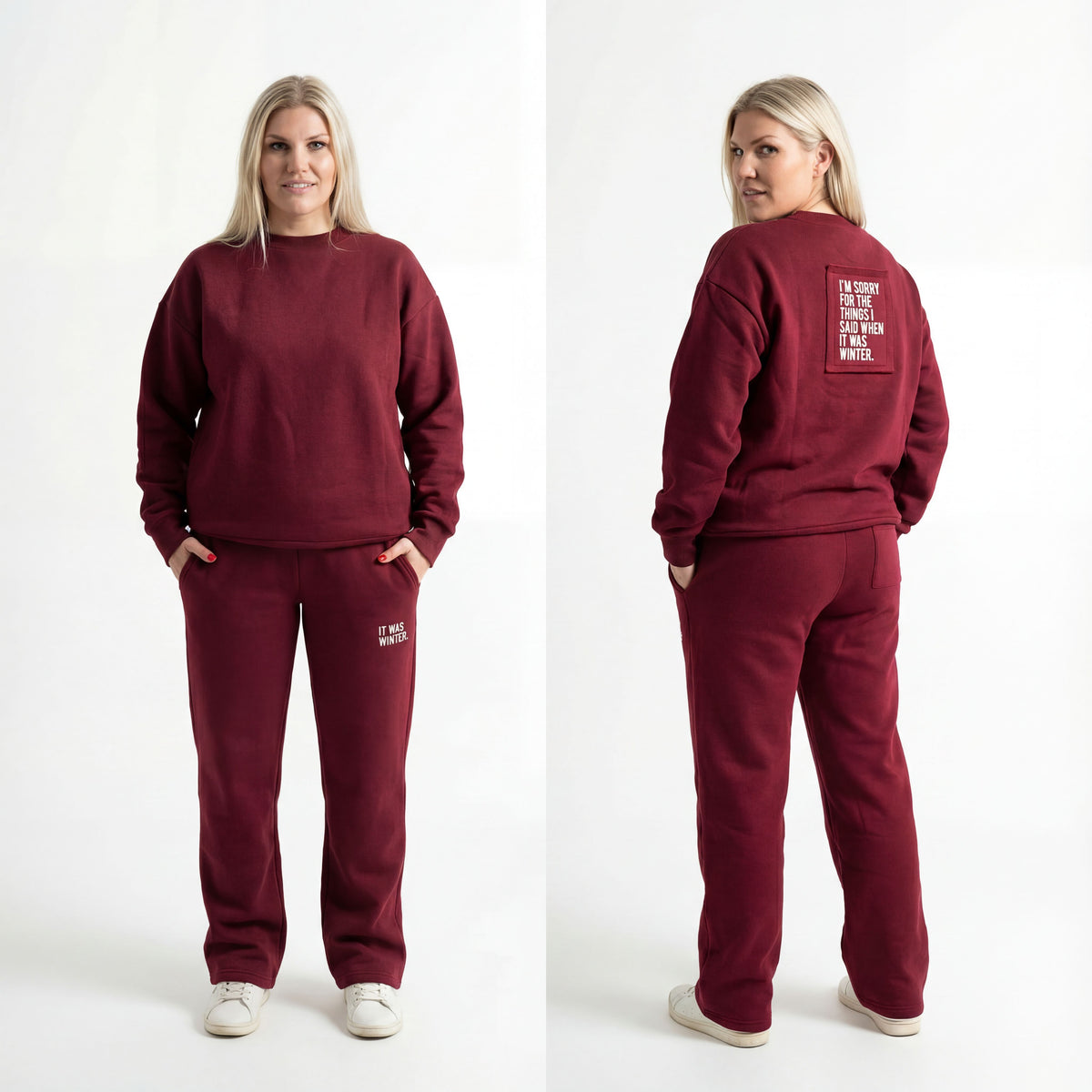 Tuta Donna Oversize Bordeaux