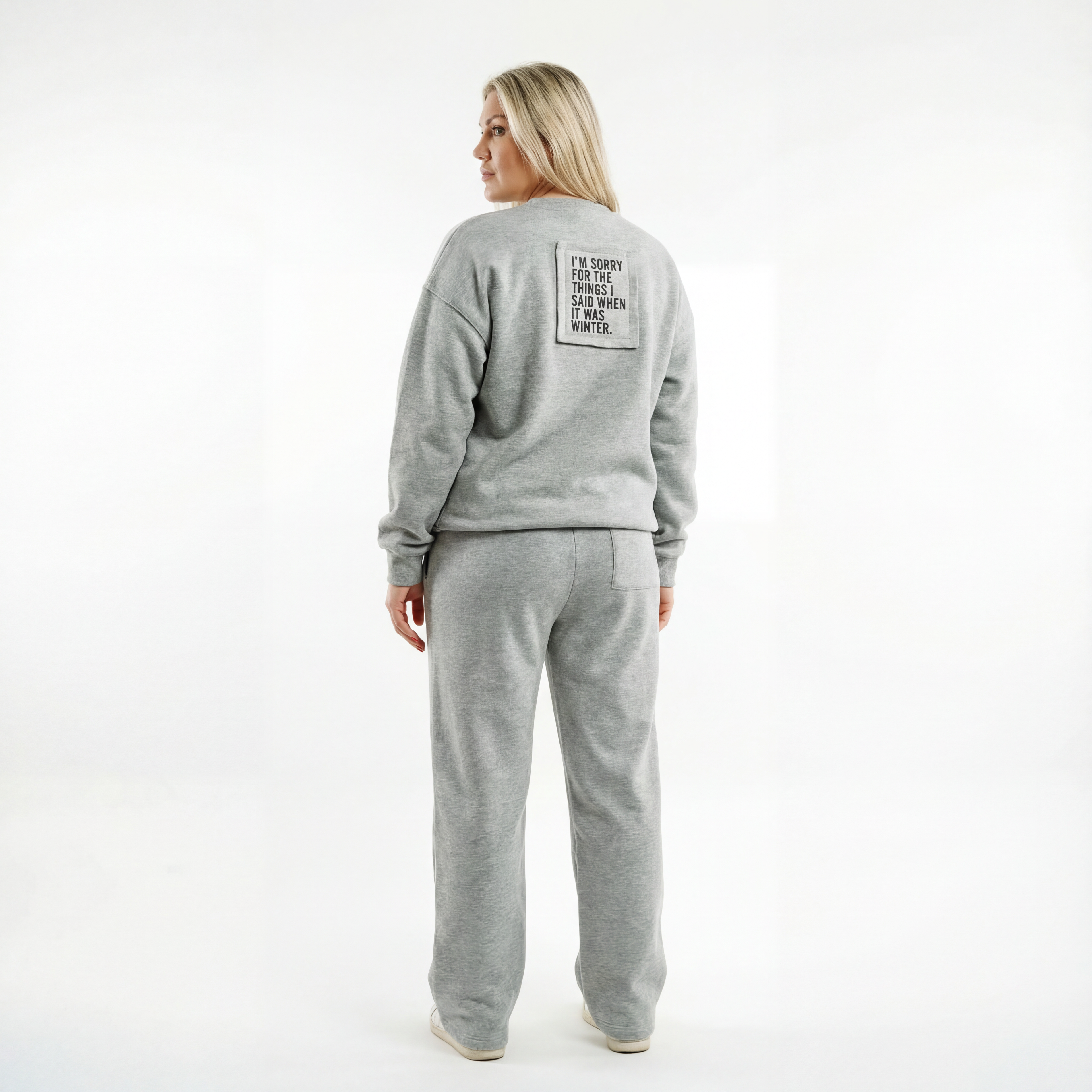 Tuta Oversize streetwear grigia