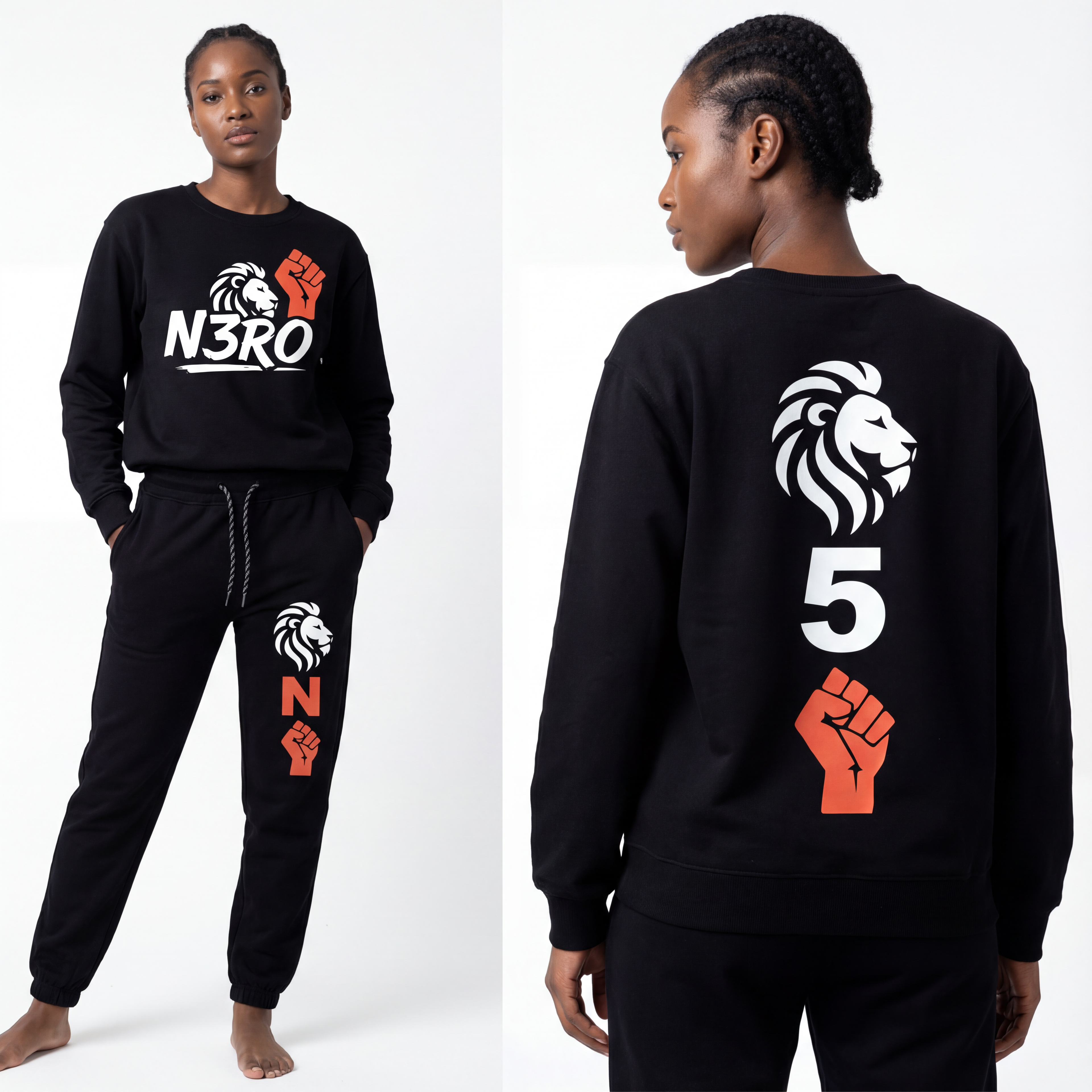 Tuta The Ascent – Collezione 2026 N3RO | Streetwear Unisex Nero Premium