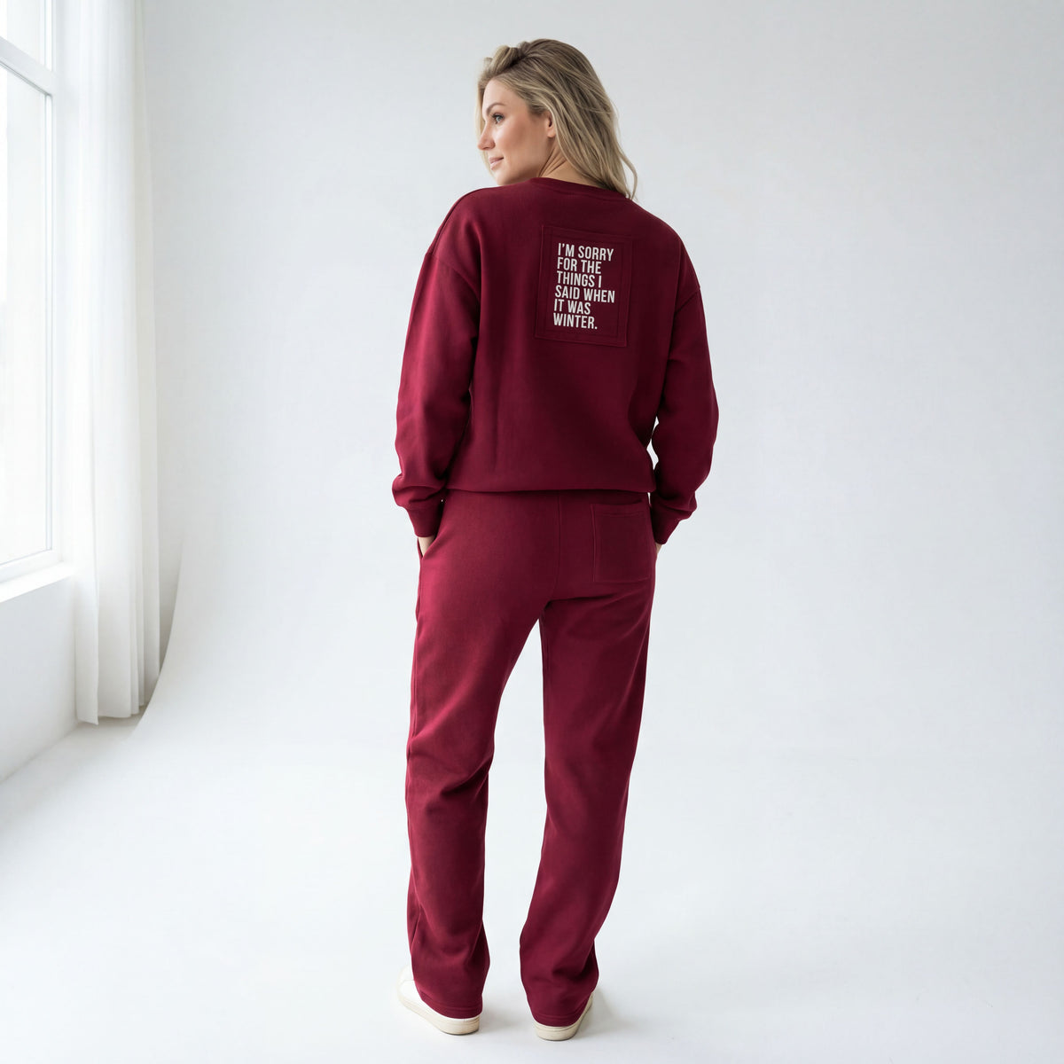 Tuta Donna Oversize Bordeaux