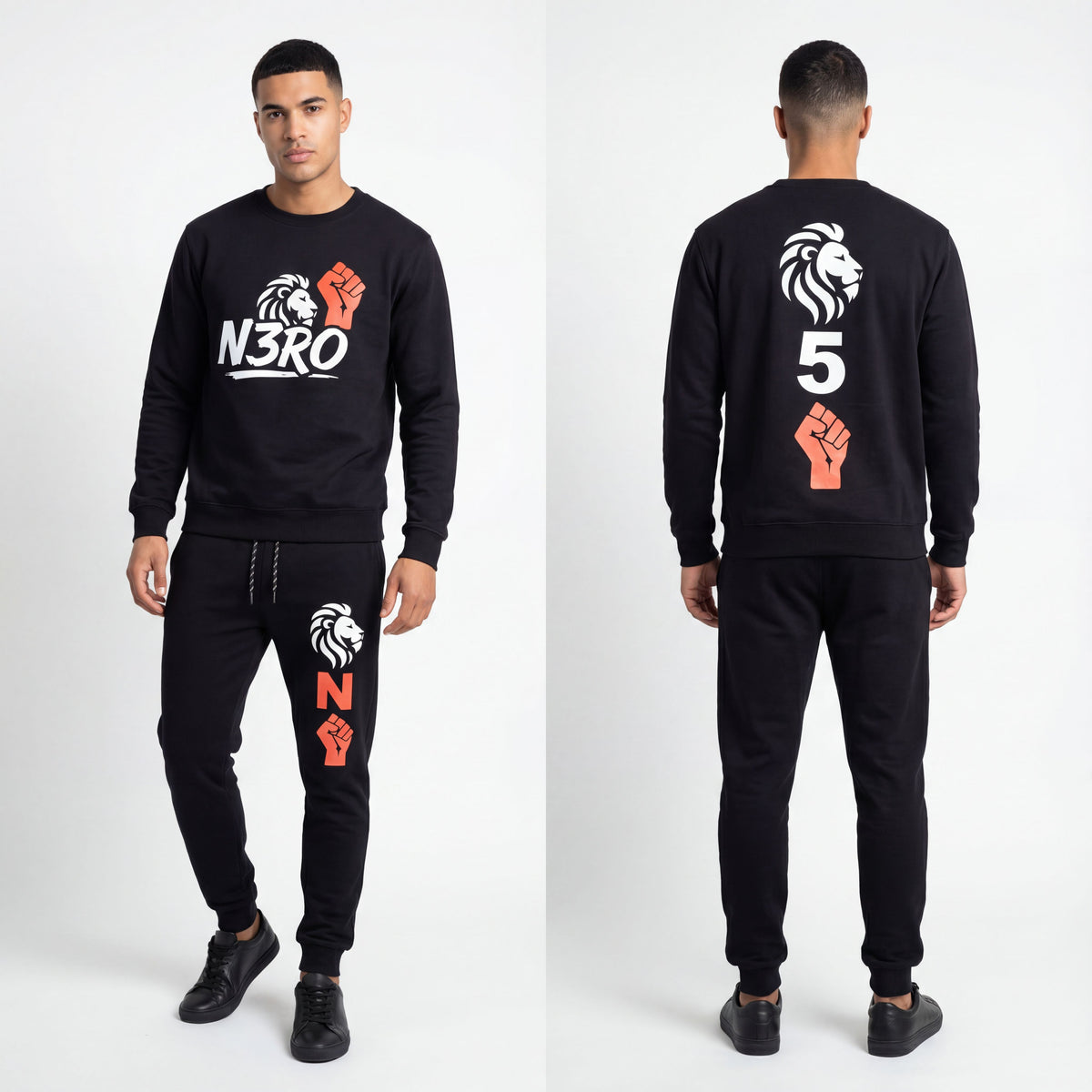 Tuta The Ascent – Collezione 2026 N3RO | Streetwear Unisex Nero Premium