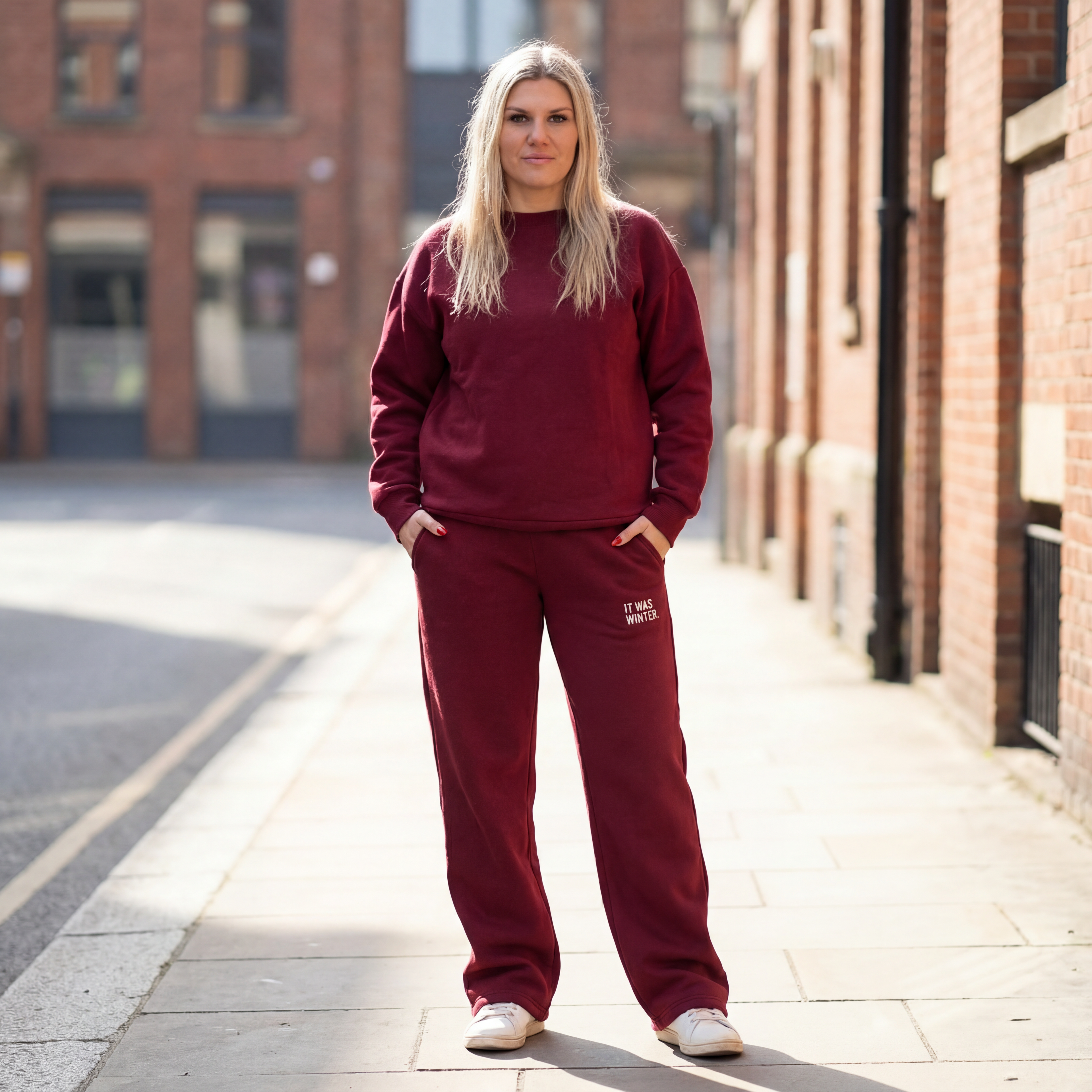 Tuta Oversize streetwear  Bordeaux