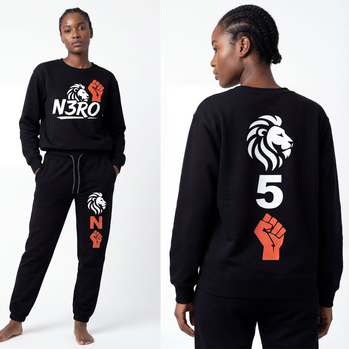 Tuta The Ascent – Collezione 2026 N3RO | Streetwear Unisex Nero Premium