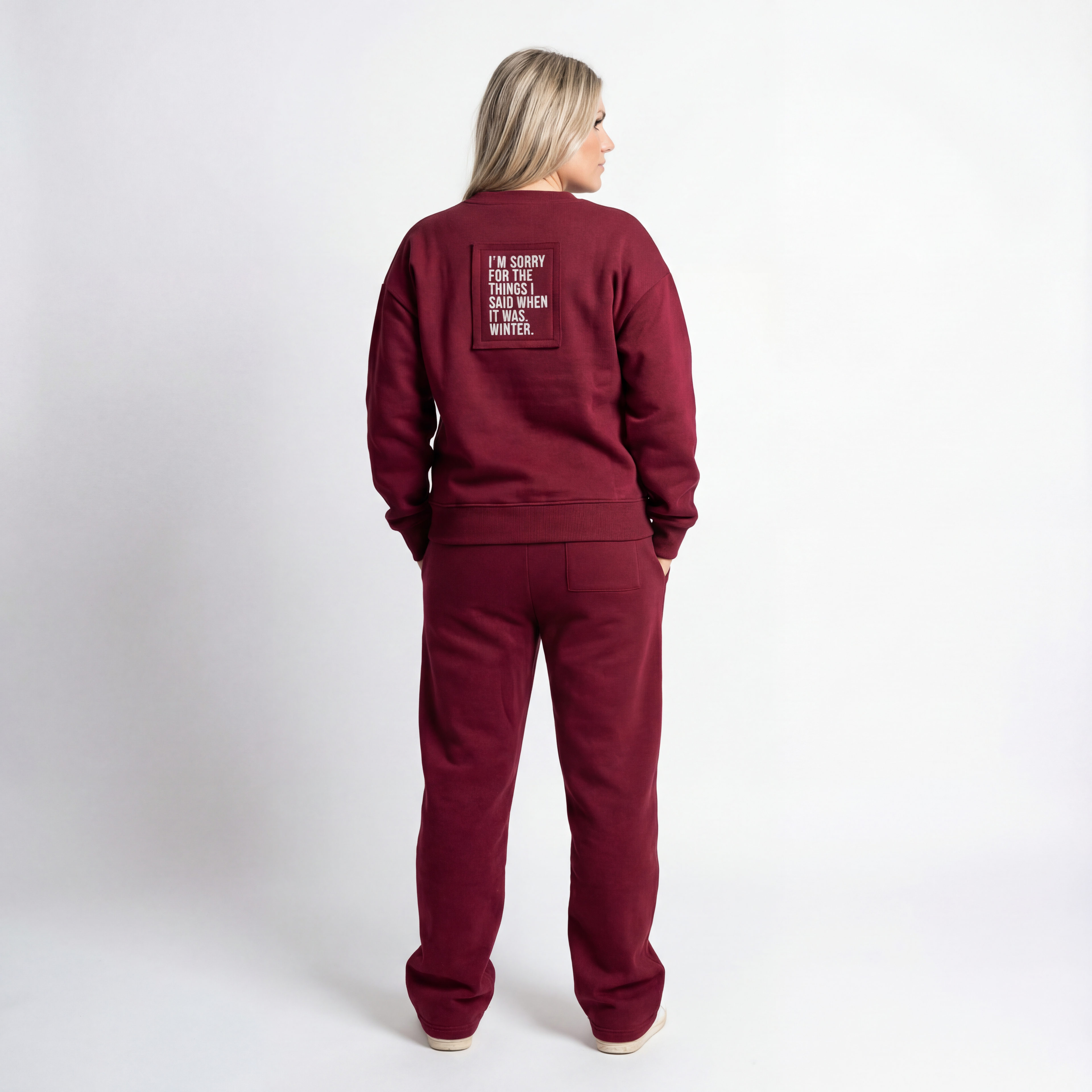 Tuta Oversize streetwear  Bordeaux