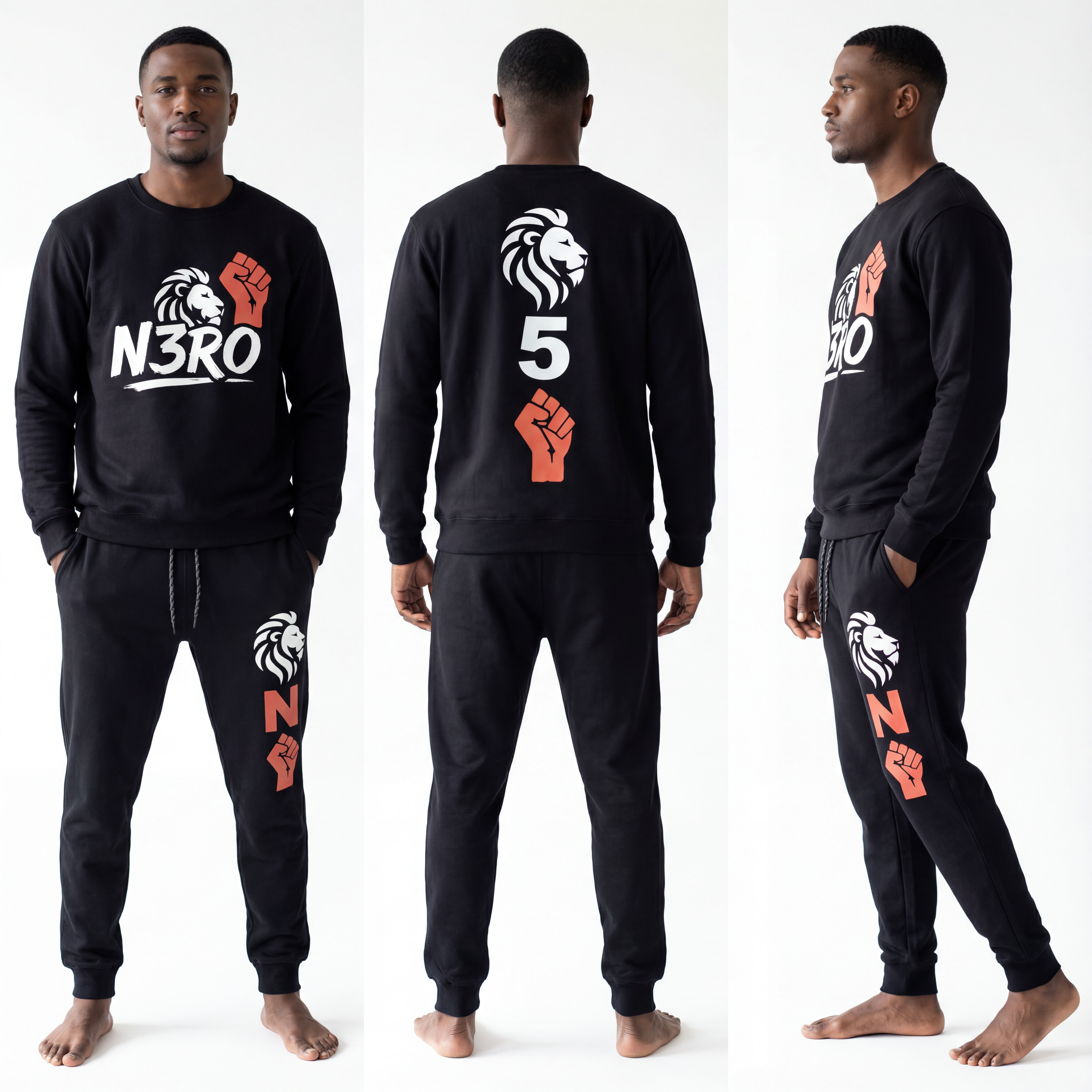 Tuta The Ascent – Collezione 2026 N3RO | Streetwear Unisex Nero Premium