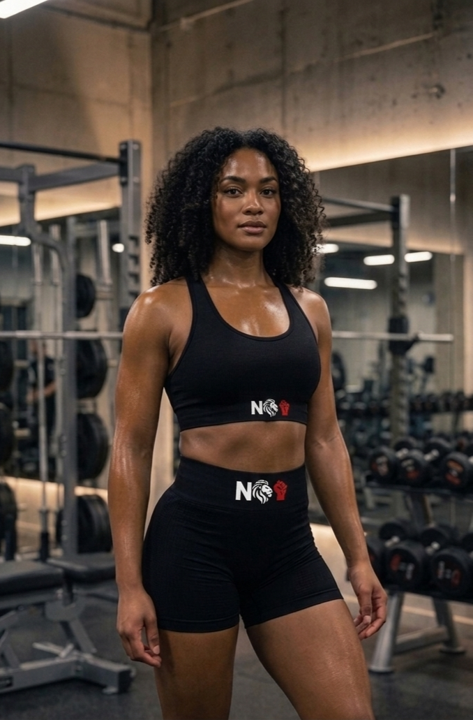 Set Palestra Donna Nero