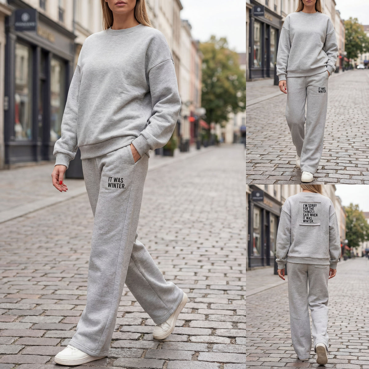Tuta Donna Oversize Grigia