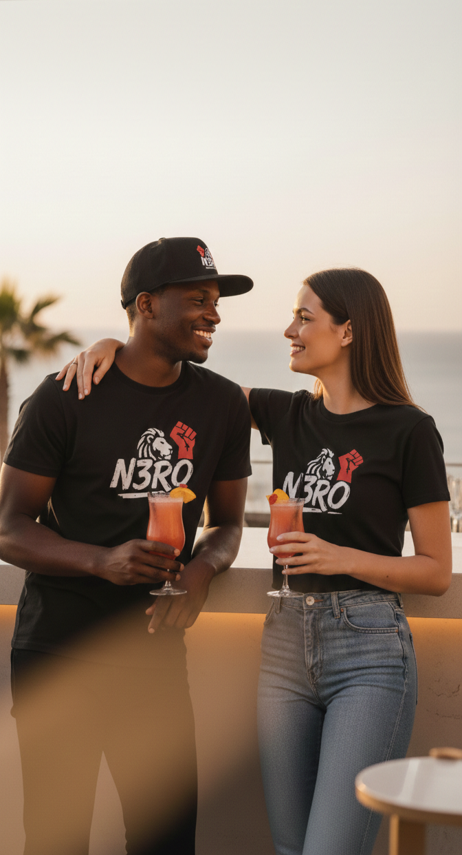 T-shirt Nera Unisex N3RO – Lion Power