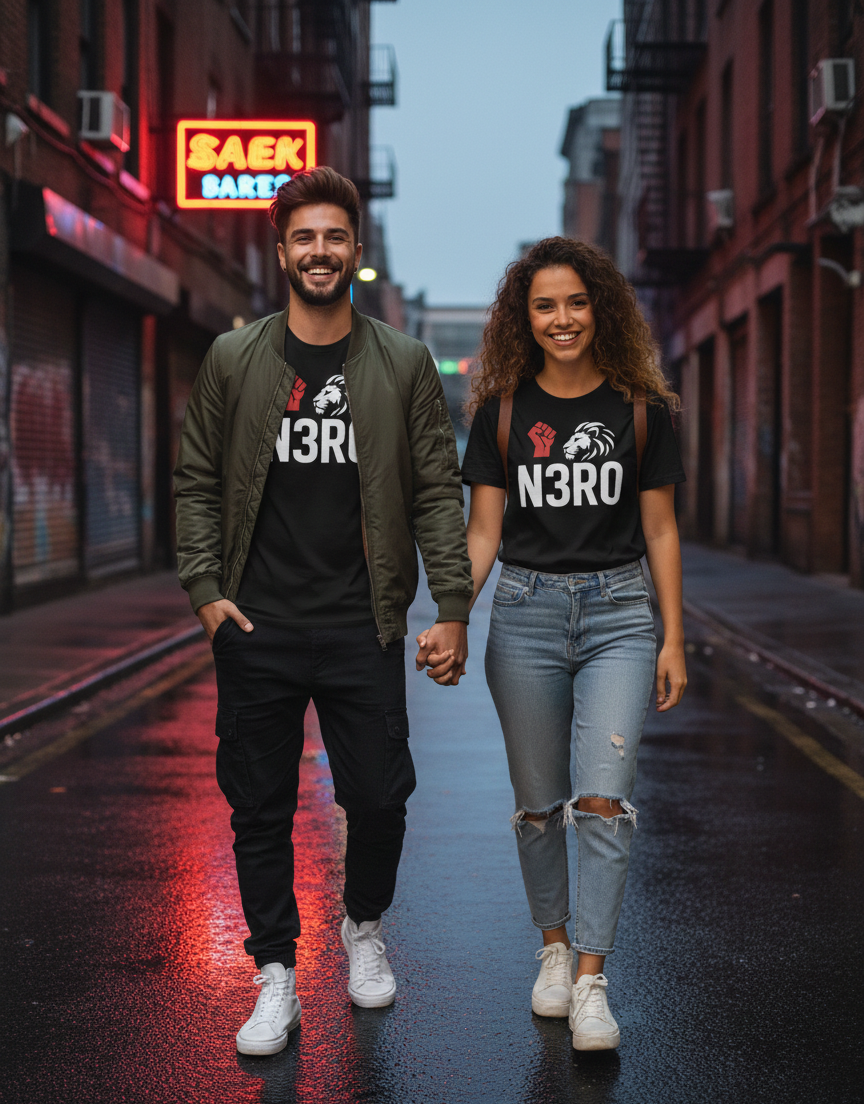 T-shirt Nera Unisex N3RO – Street Classic