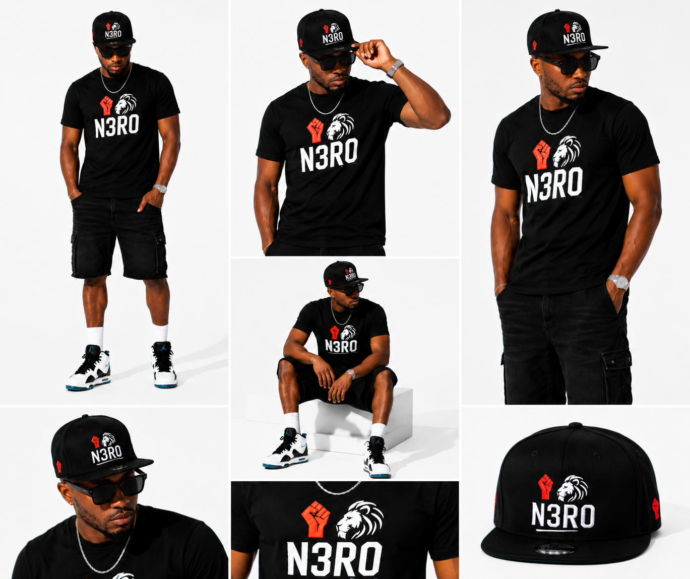 T-shirt Nera Unisex N3RO – Street Classic