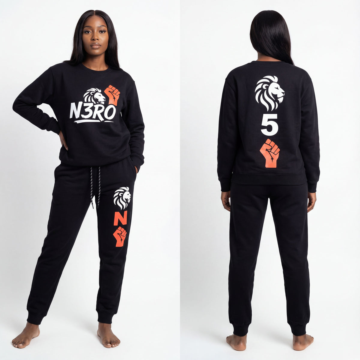 Tuta The Ascent – Collezione 2026 N3RO | Streetwear Unisex Nero Premium
